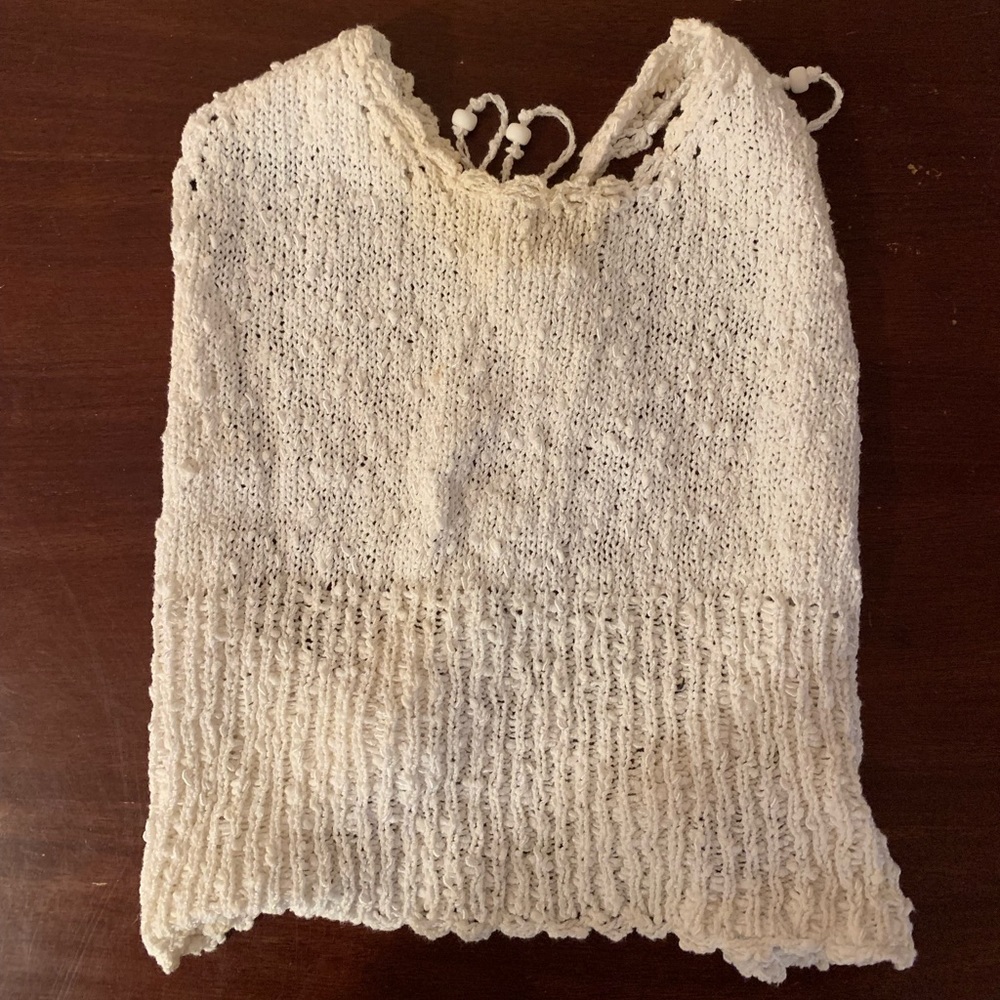 Crotchet white top!